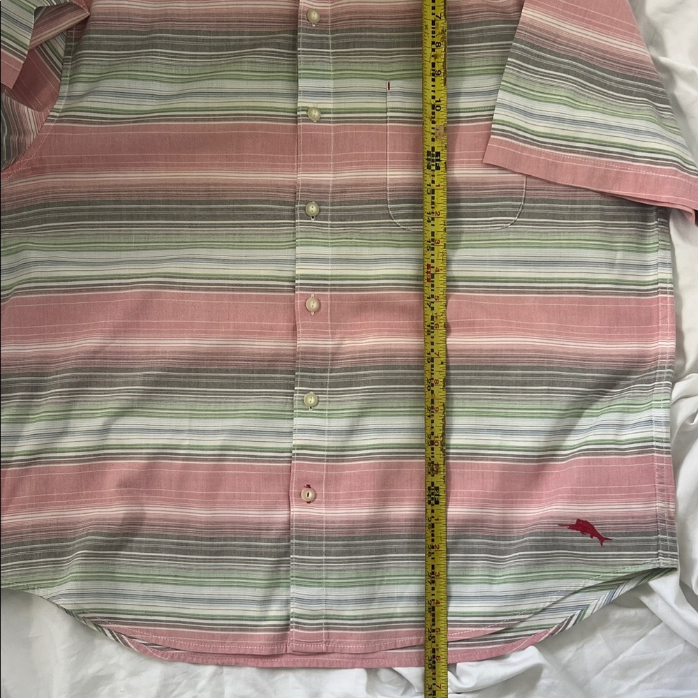 Tommy Bahama Multicolor Striped Men's Shirt Large - Picture 6 of 12